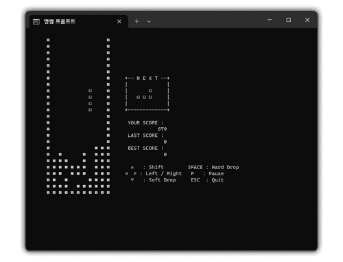 CLI 테트리스 대표 이미지